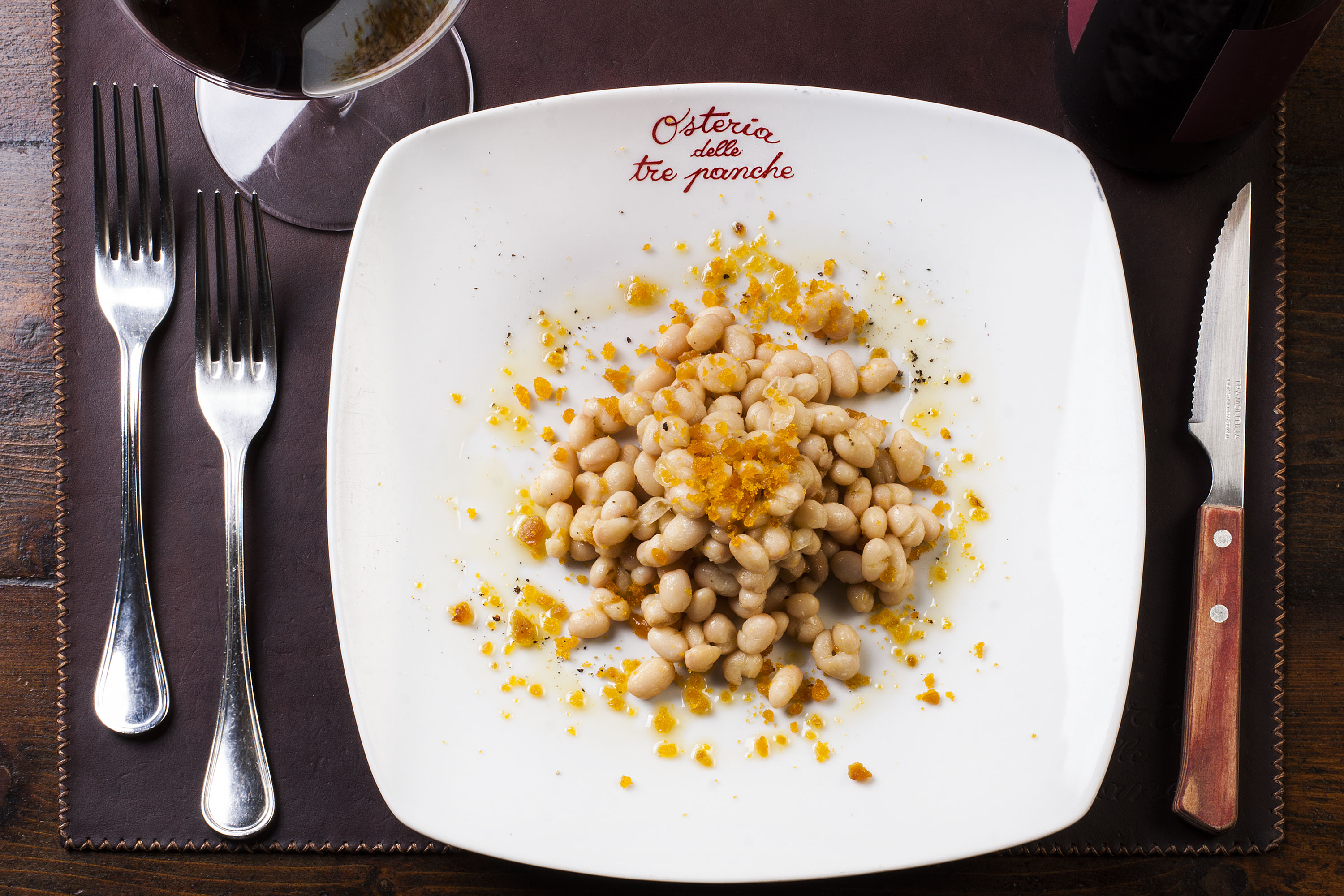 Fagioli zolfini e bottarga di muggine Fagioli zolfini e bottarga di muggine